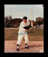 A Mickey Mantle Signed Autograph Photo (Beckett Authentication Services BAS Certified),