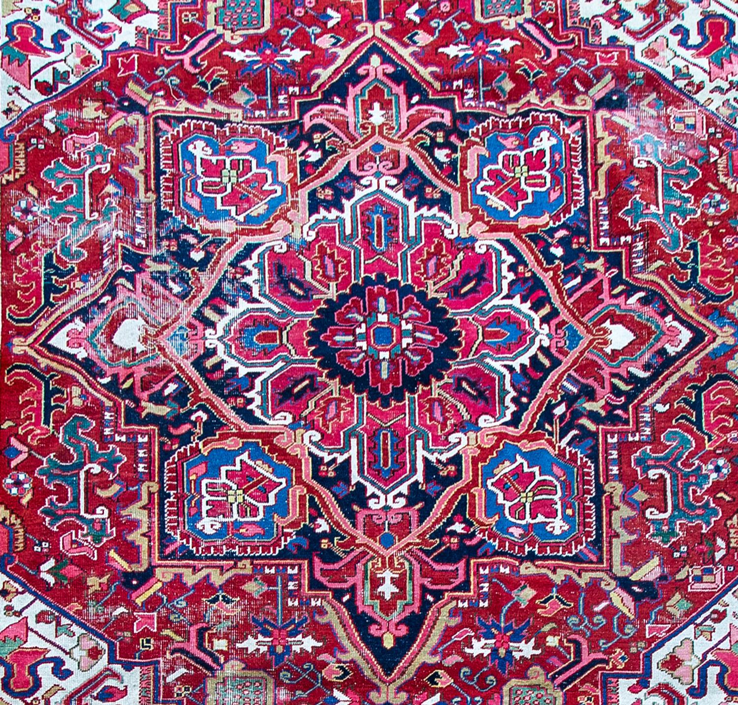 A Heriz Wool Rug