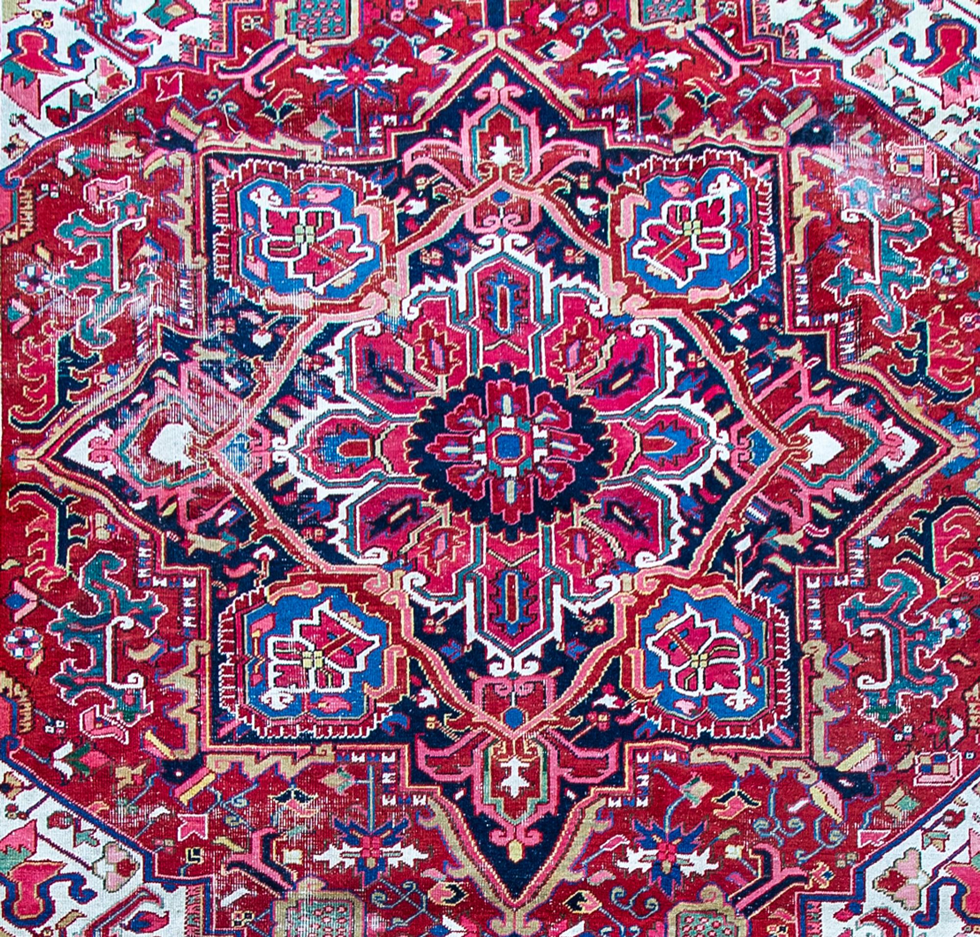A Heriz Wool Rug