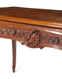 A Louis XV Style Walnut Center Table