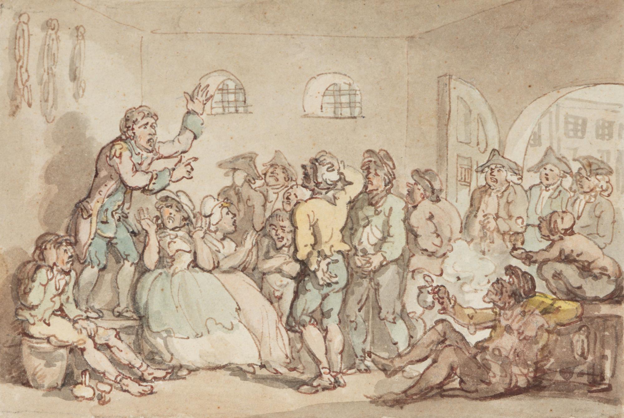 A Group of Ten Drawings: seven illustrations for The Adventures of Roderick Random , and three unpublished illustrations for The Adventures of Joseph Andrews, and His Friend Mr. Abraham Adams