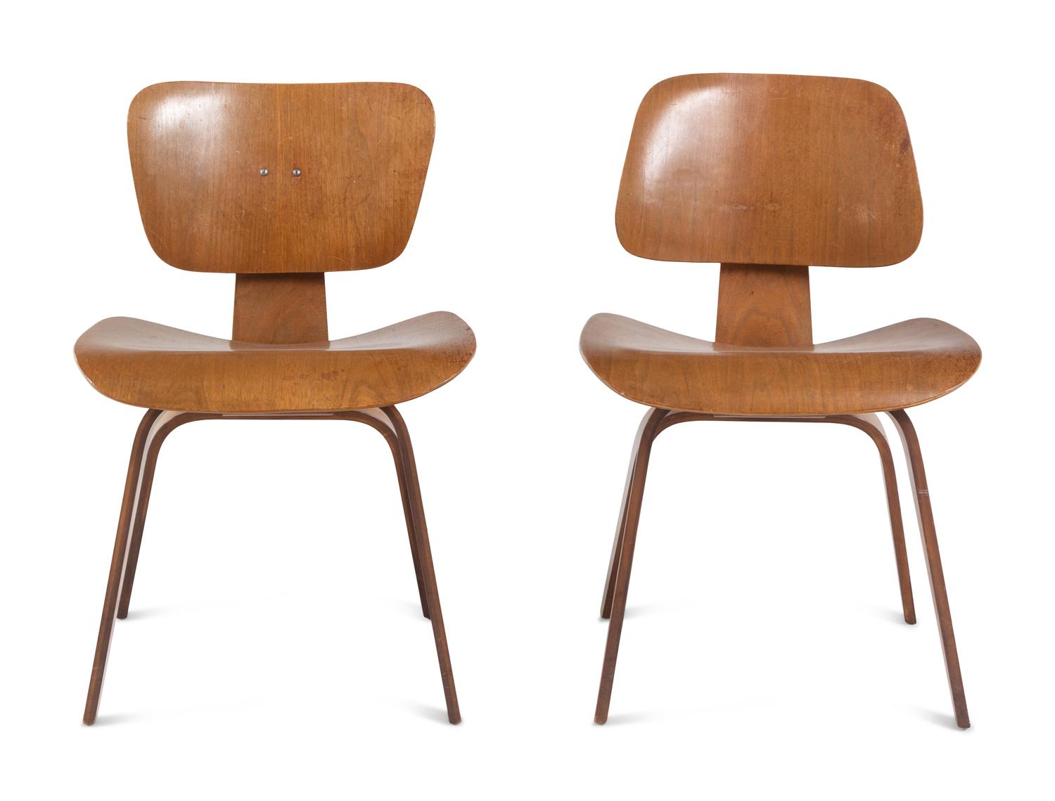 Pair of DCW Chairs, c. 1950 Zeeland, Michigan