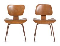 Pair of DCW Chairs, c. 1950 Zeeland, Michigan