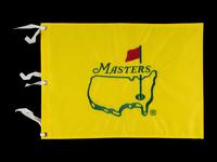 A Group of Four Major Golf Championship Pin Flags (Including Jack Nicklaus and Nick Price Signed British Open Flags),