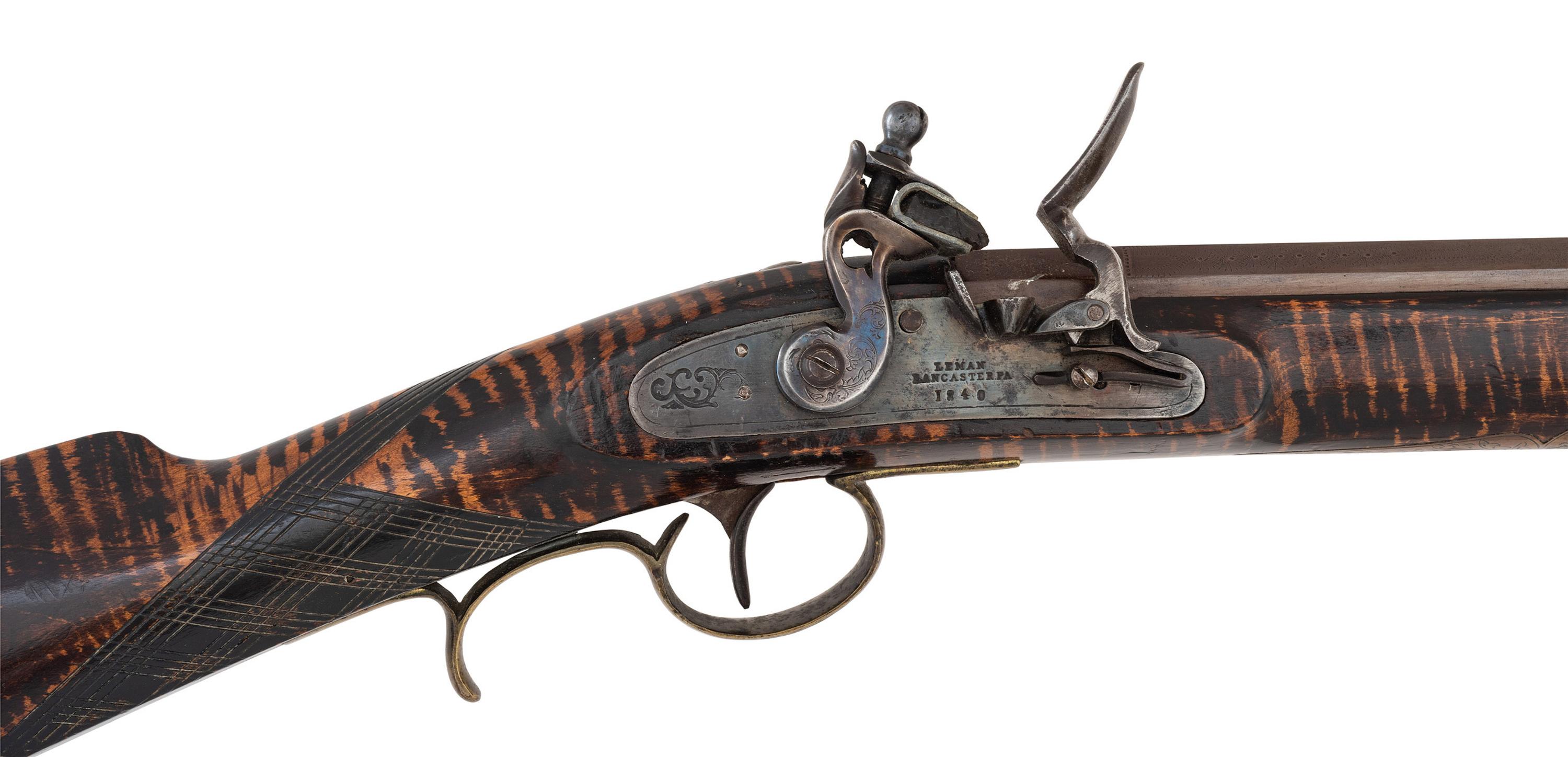Exceptional Leman Flintlock Chief's Grade Rifle