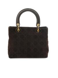 Christian Dior Lady Dior Suede Bag