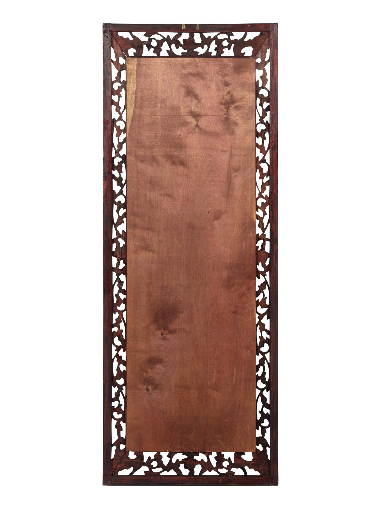 Eight Chinese Blue and White Porcelain Plaque Inset Hanging Panels 青花山水圖掛屏八扇