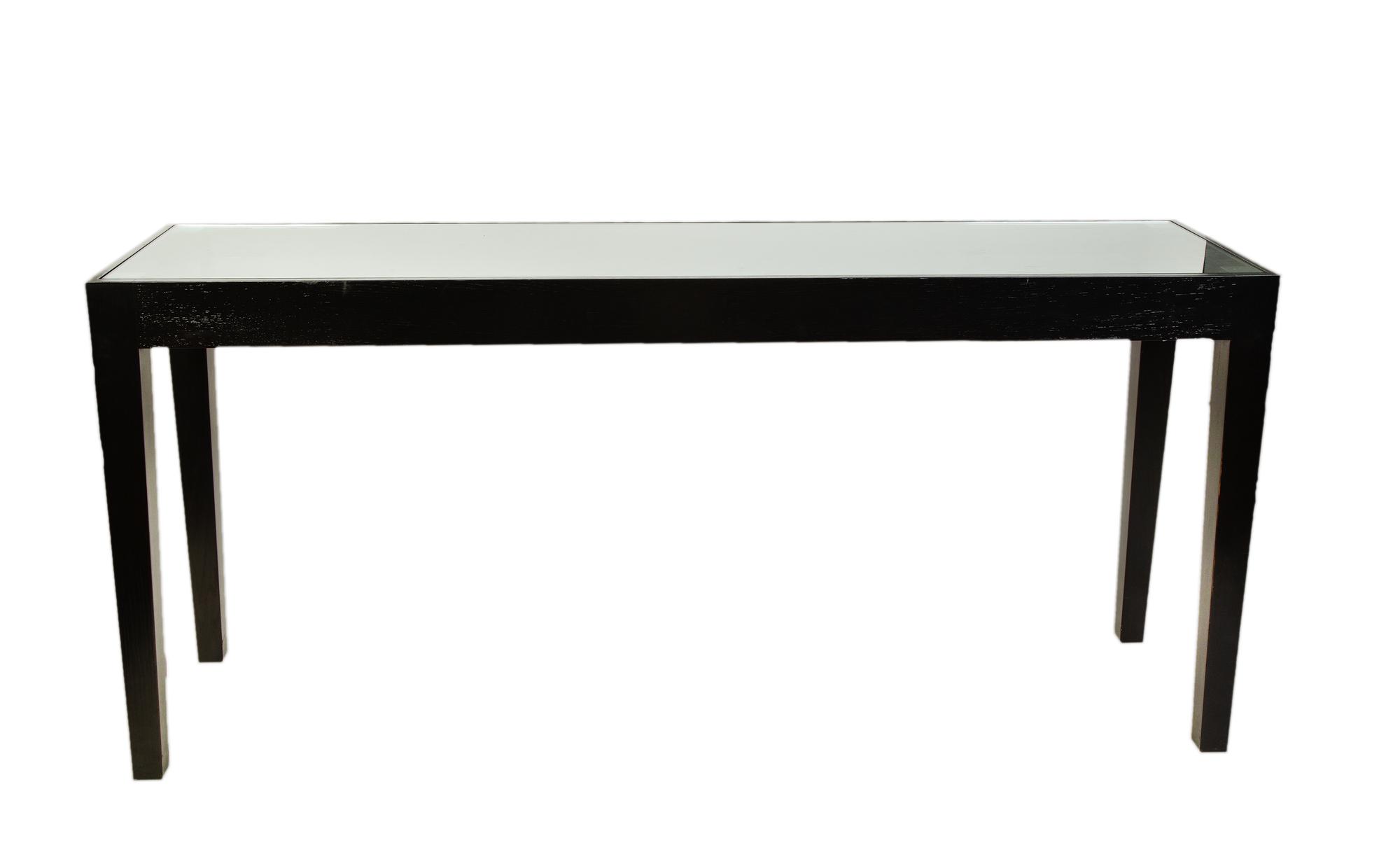 A Contemporary Painted Oak Vitrine Table — 20TH CENTURY