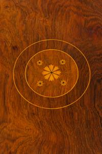 An Edwardian Walnut and Marquetry Side Table