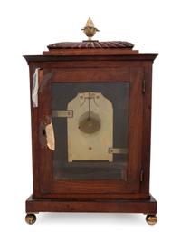A Regency Brass Mounted Mahogany Bracket Clock