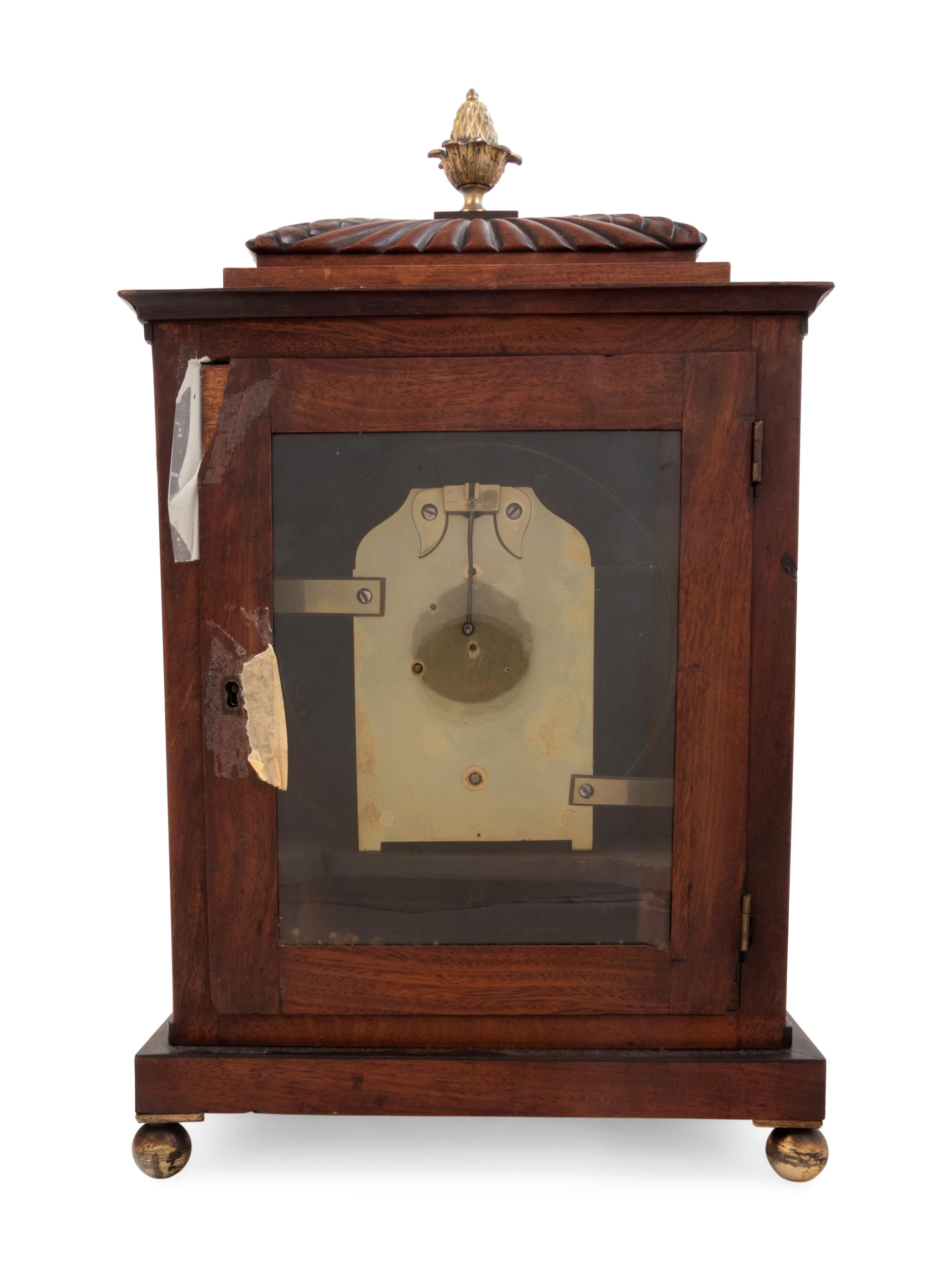 A Regency Brass Mounted Mahogany Bracket Clock