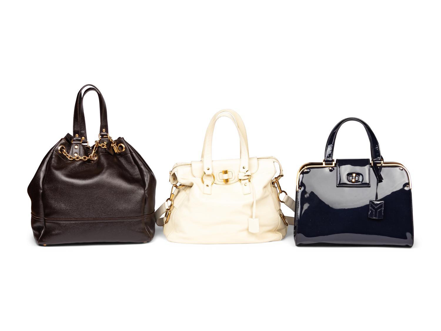 Yves Saint Laurent Rive Gauche, Three Leather Bags
