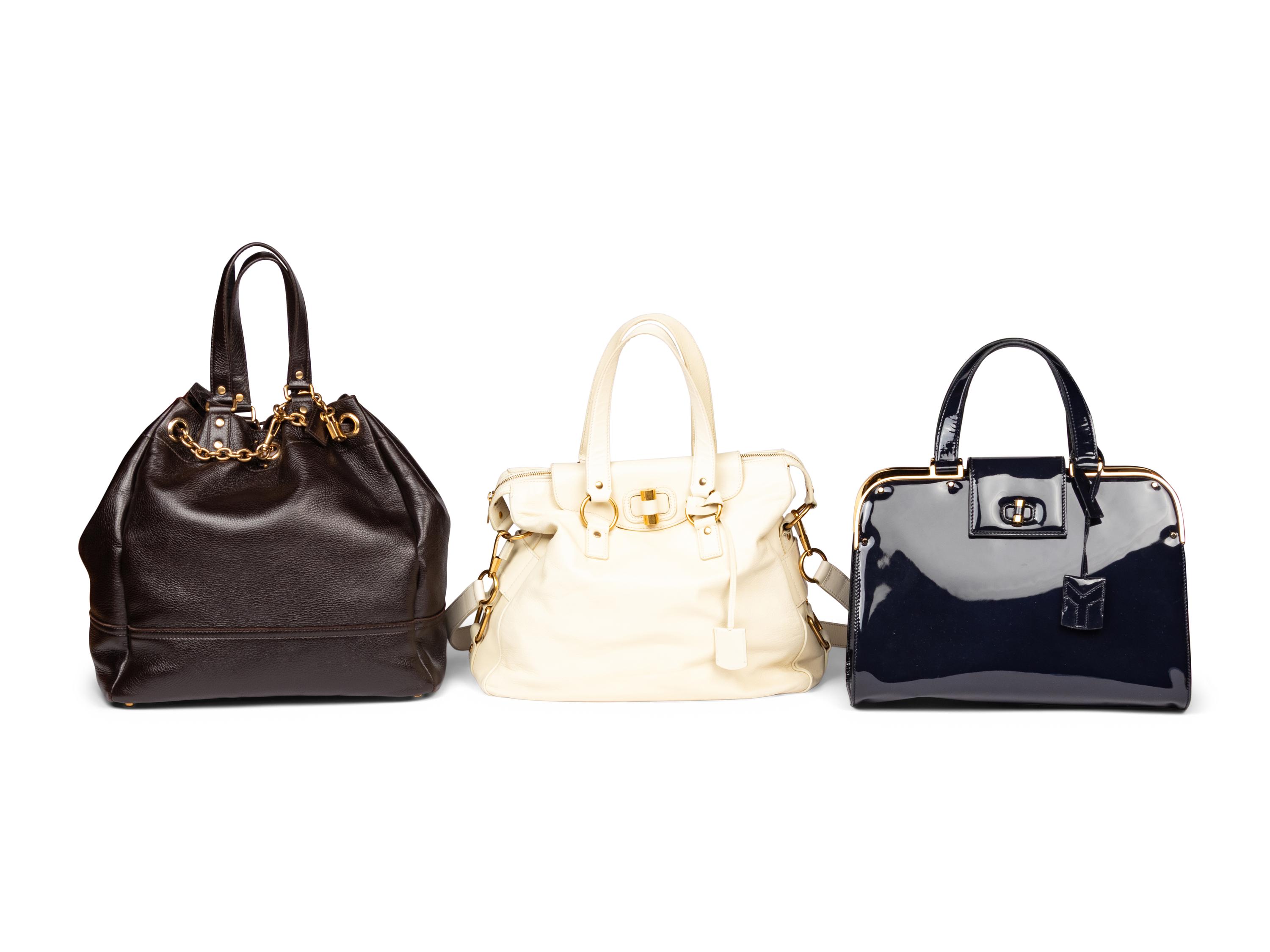 Yves Saint Laurent Rive Gauche, Three Leather Bags