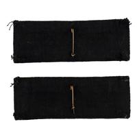 Rare Combination Captain's Bars and Colonel's Eagles Pin Back Shoulder Straps on a Blue Field