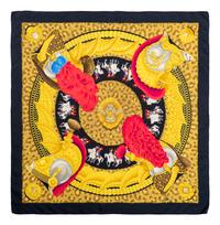 Four Scarves and One Pair of Gloves: Three Hermès, One Gucci, and One Pair of Hermès Gloves