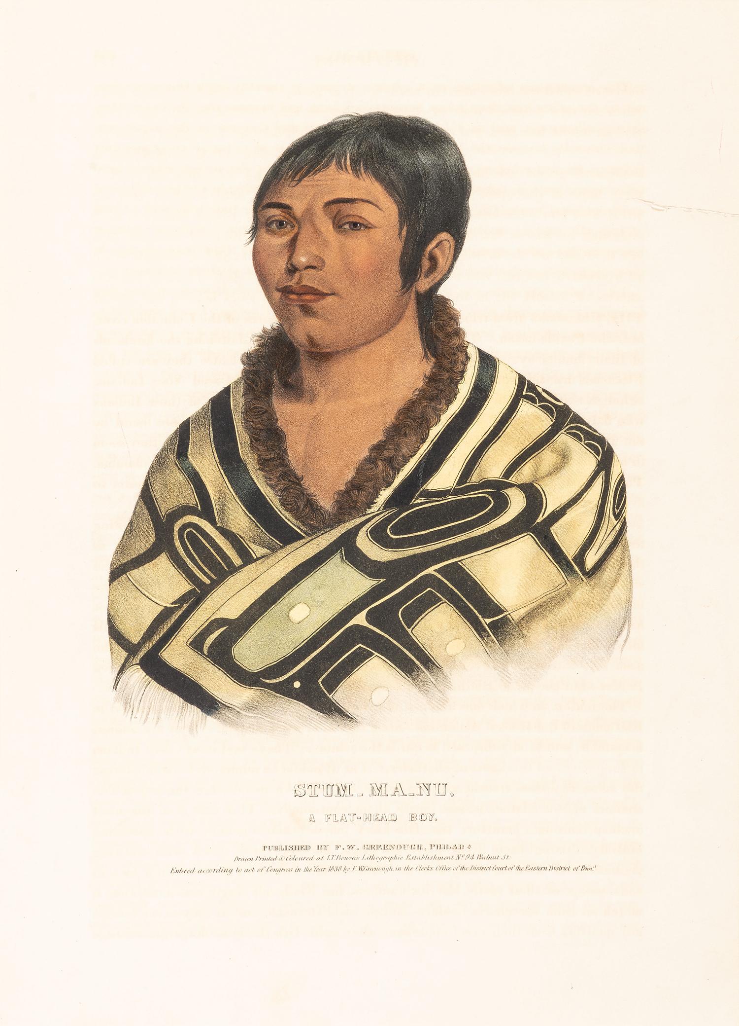 Six Hand-Colored Lithographs by McKenney and Hall
