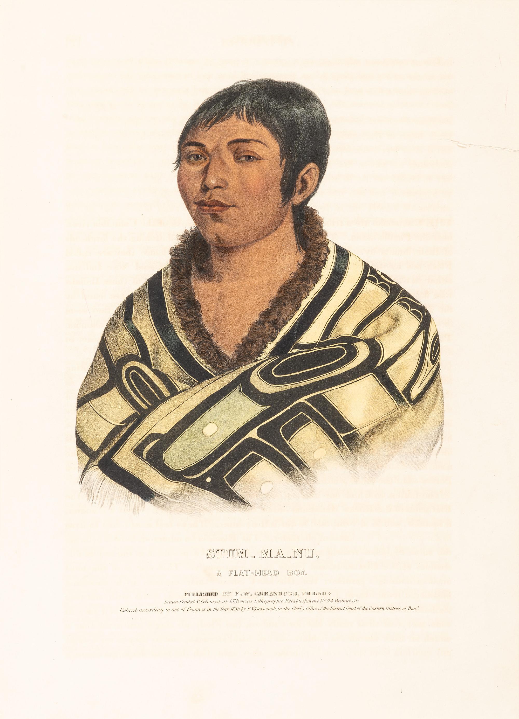 Six Hand-Colored Lithographs by McKenney and Hall