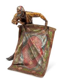 An Austrian Cold-Painted Bronze Figure of a Carpet Seller