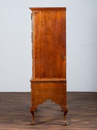 A Queen Anne Walnut Flat-Top High Chest
