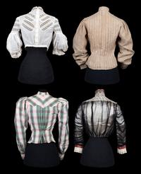 Four Victorian & Edwardian Bodices, 1890-1900s