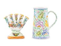 Two Faience Table Articles