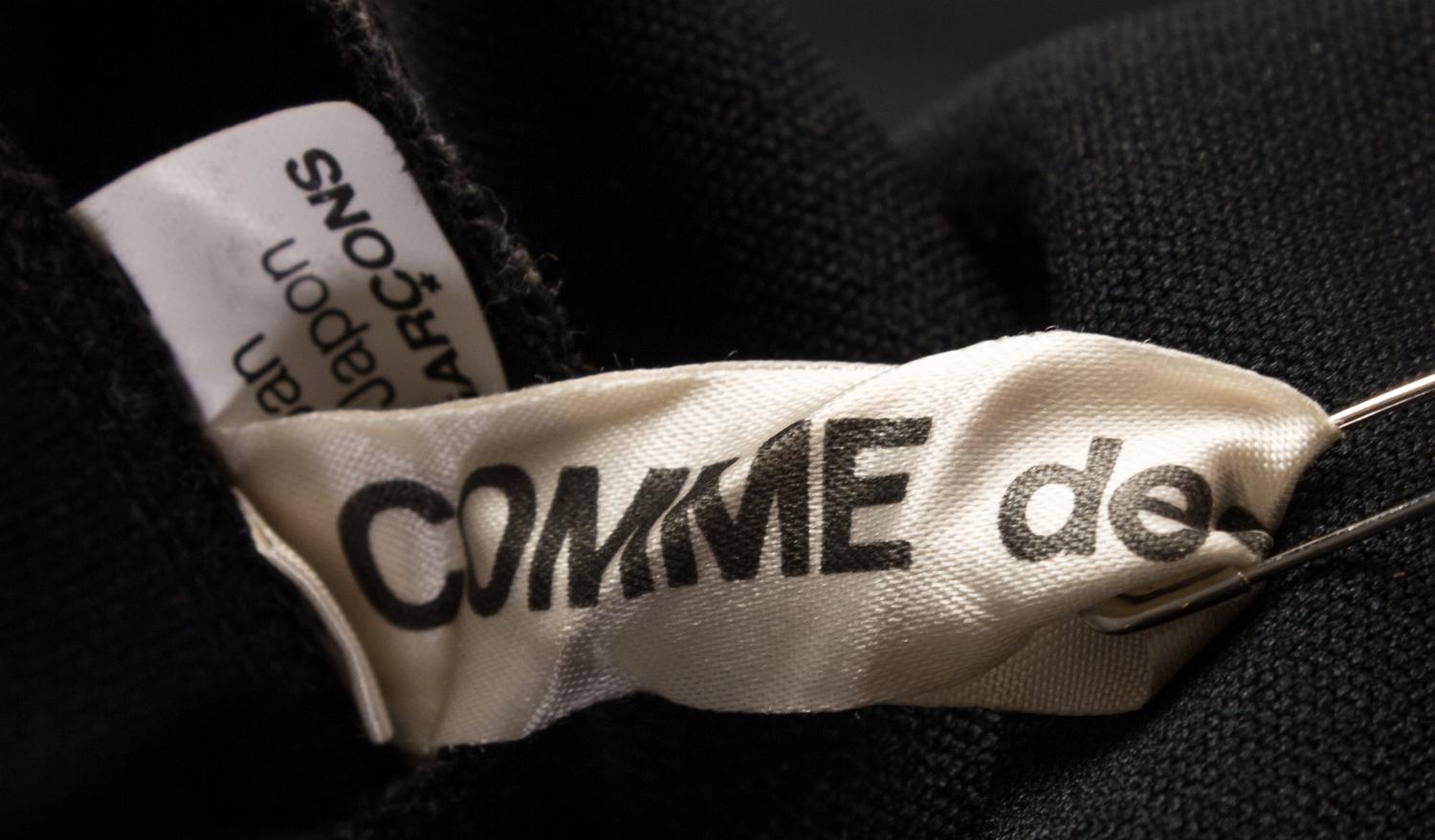 A Comme des Garcons Black Sleeveless "Bump" Dress, Size S.