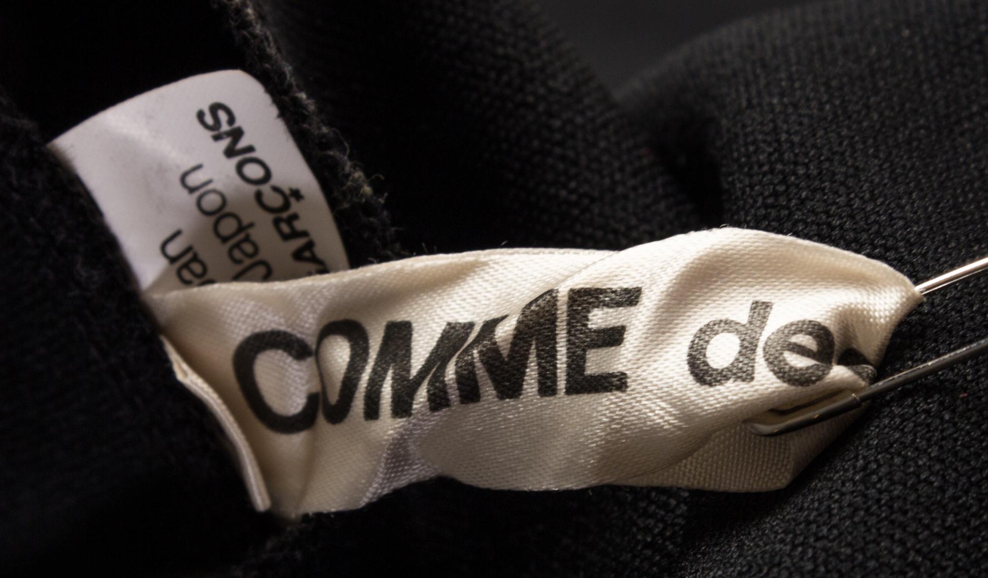A Comme des Garcons Black Sleeveless "Bump" Dress, Size S.