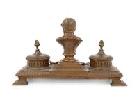 A Neoclassical Bronze Inkstand