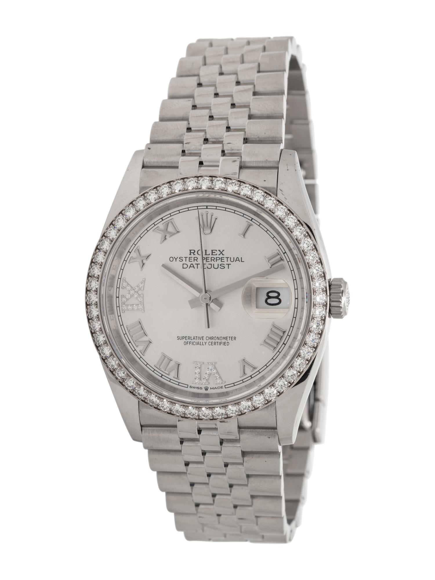 ROLEX, REF. 126284 STAINLESS STEEL 'DATEJUST' WATCH