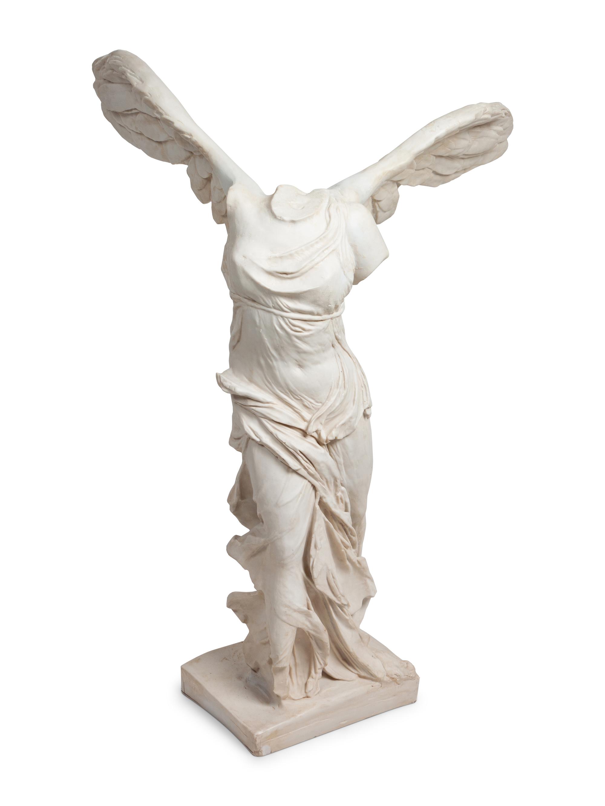 Two Composition Winged Victory Statues