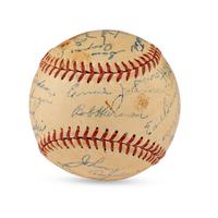 A 1950s Boston Braves Multi Signed Autograph Baseball