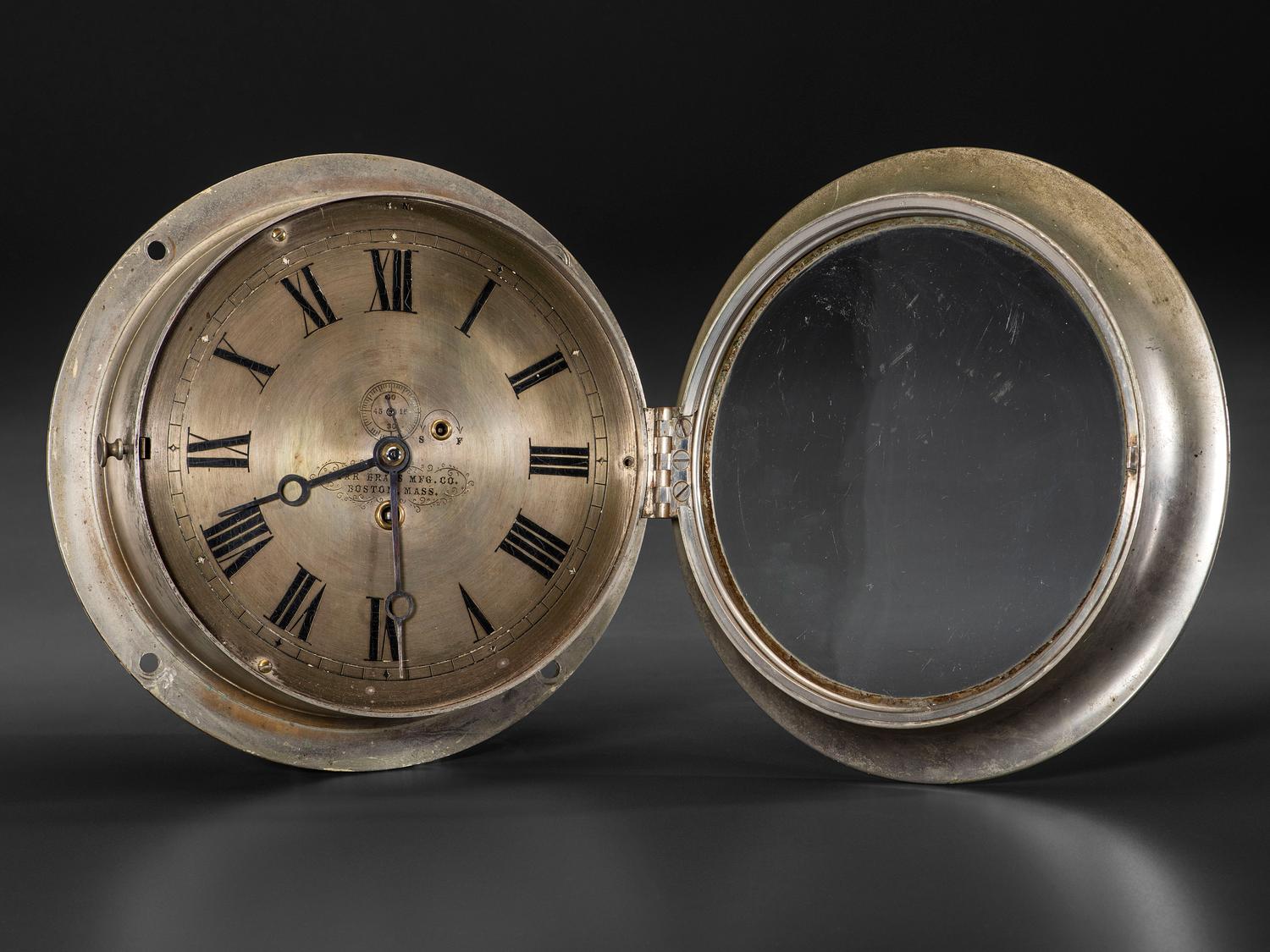 An American Brass Ship's Clock