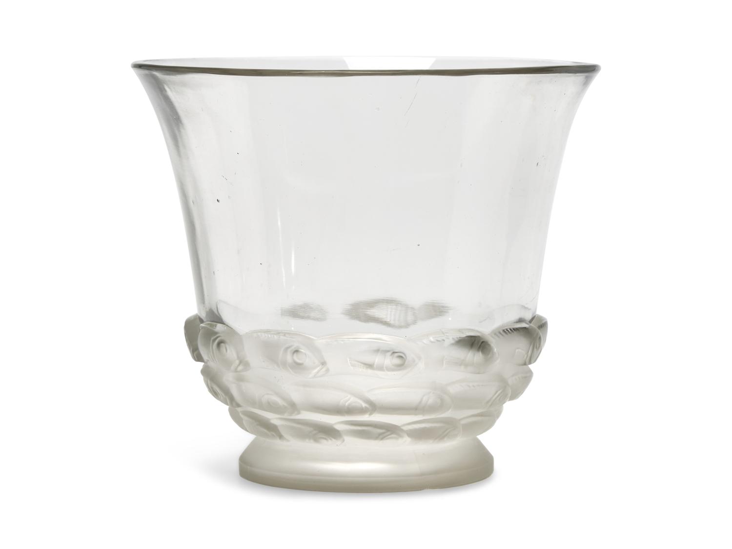 A Molded Glass Monaco Vase