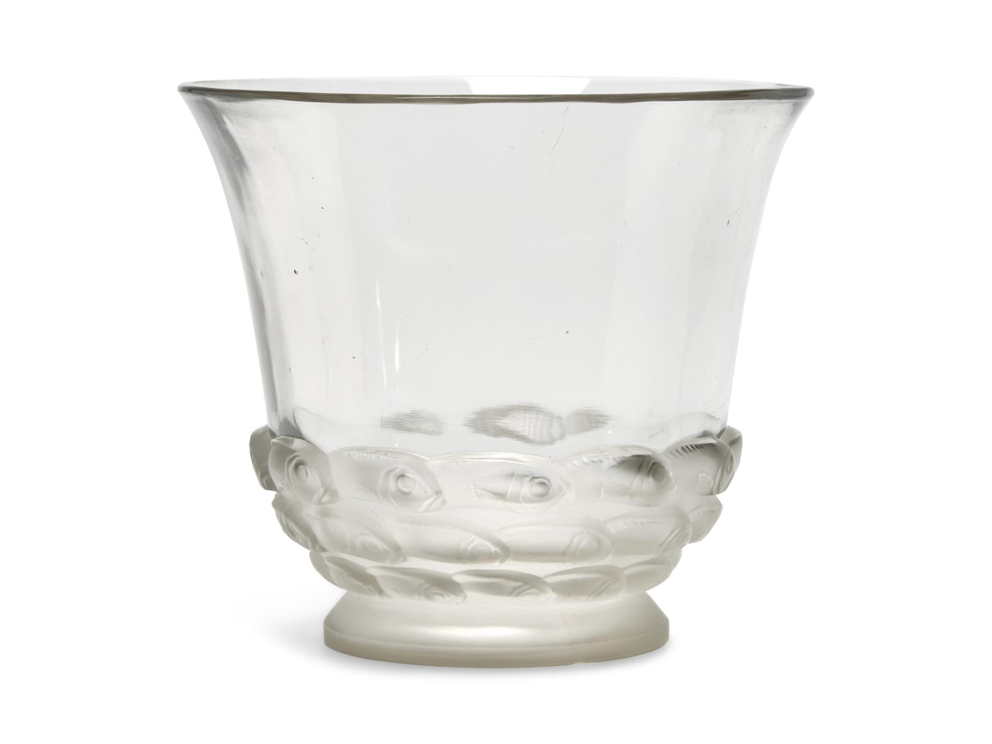 A Molded Glass Monaco Vase
