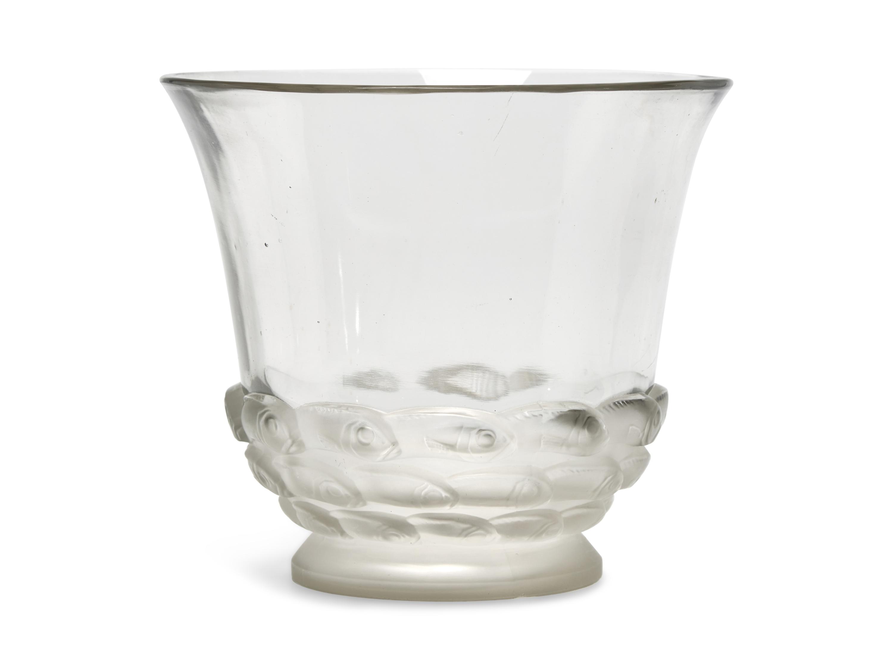 A Molded Glass Monaco Vase