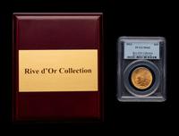 A 1913 Indian Head $10 Gold Coin (PCGS MS62- Rive d'Or Collection )