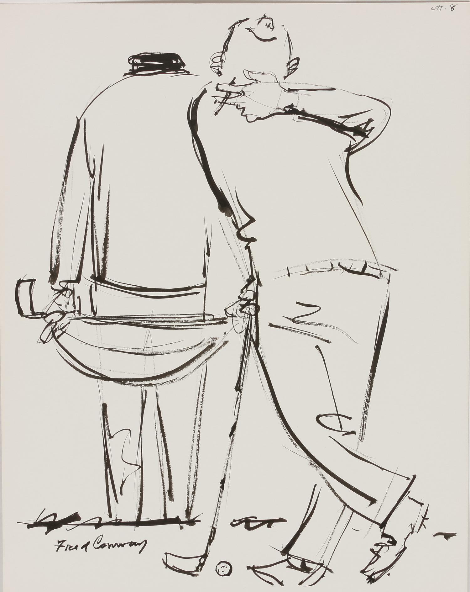 60 works: Unused Sketches for 'How to Keep Your Temper on the Golf Course' by Tommy Bolt, 1969