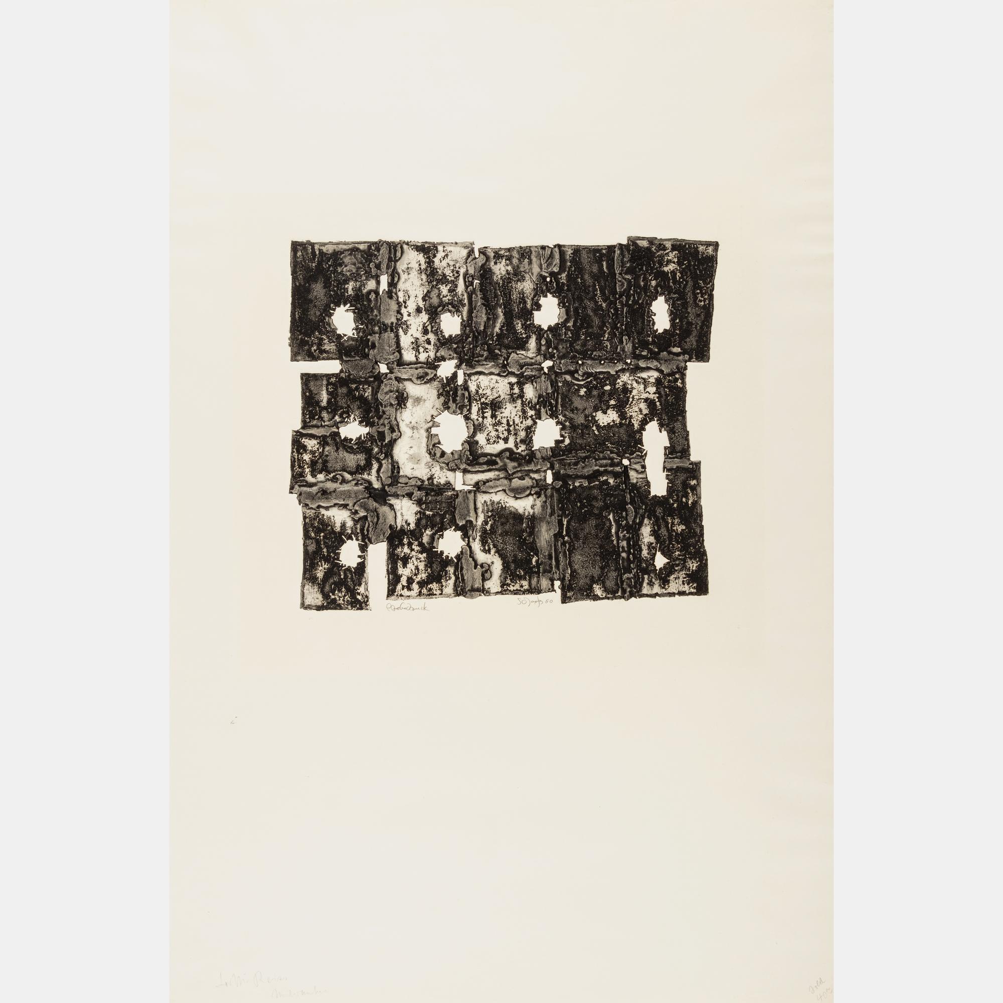 A Pair of Prints by Rudolf Schoofs and Luciana De Vita, 1959-1960