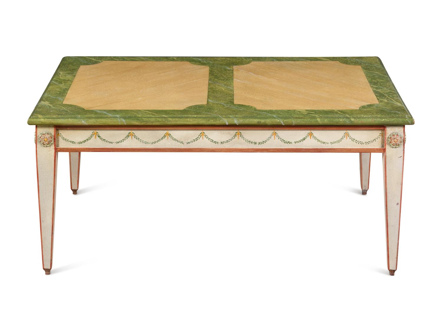 An Italian Painted Low Table