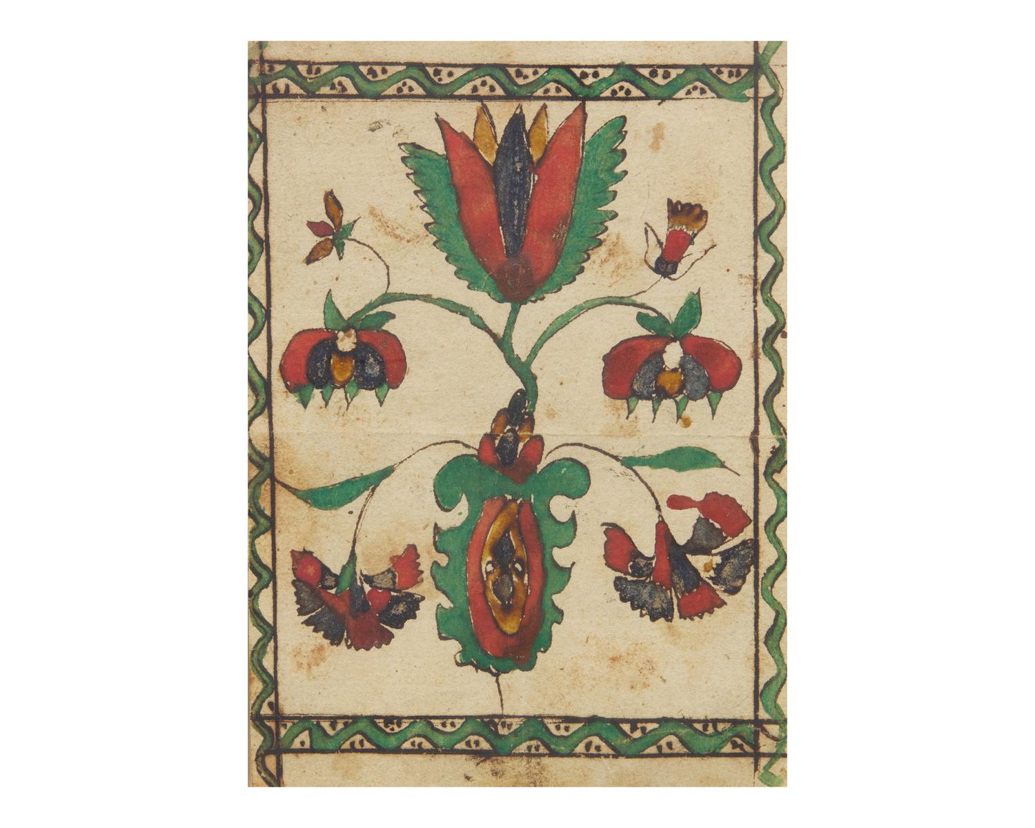 Two Fraktur Bookplates, Pennsylvania, 19th Century