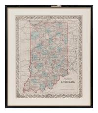 A group of five American state and city maps, comprising: