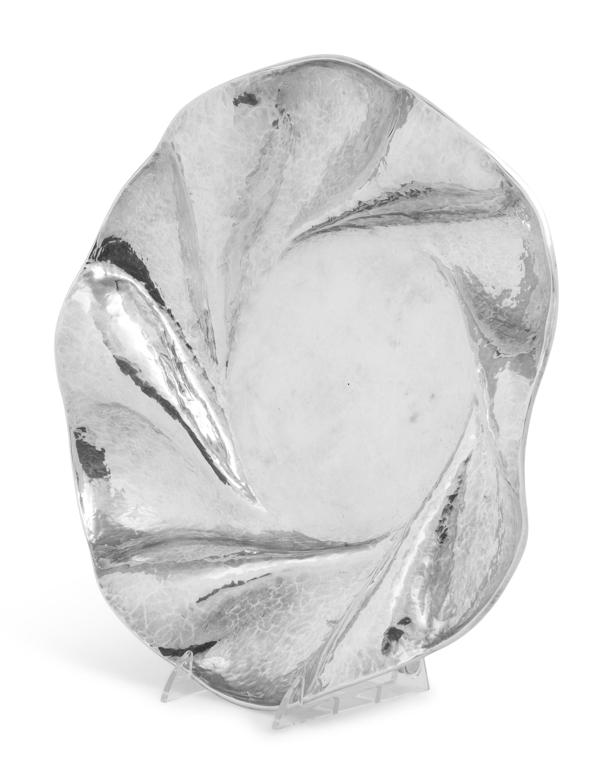 A Peruvian Hammered Silver Bowl