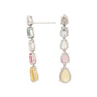 DIAMOND AND MULTIGEM EARRINGS