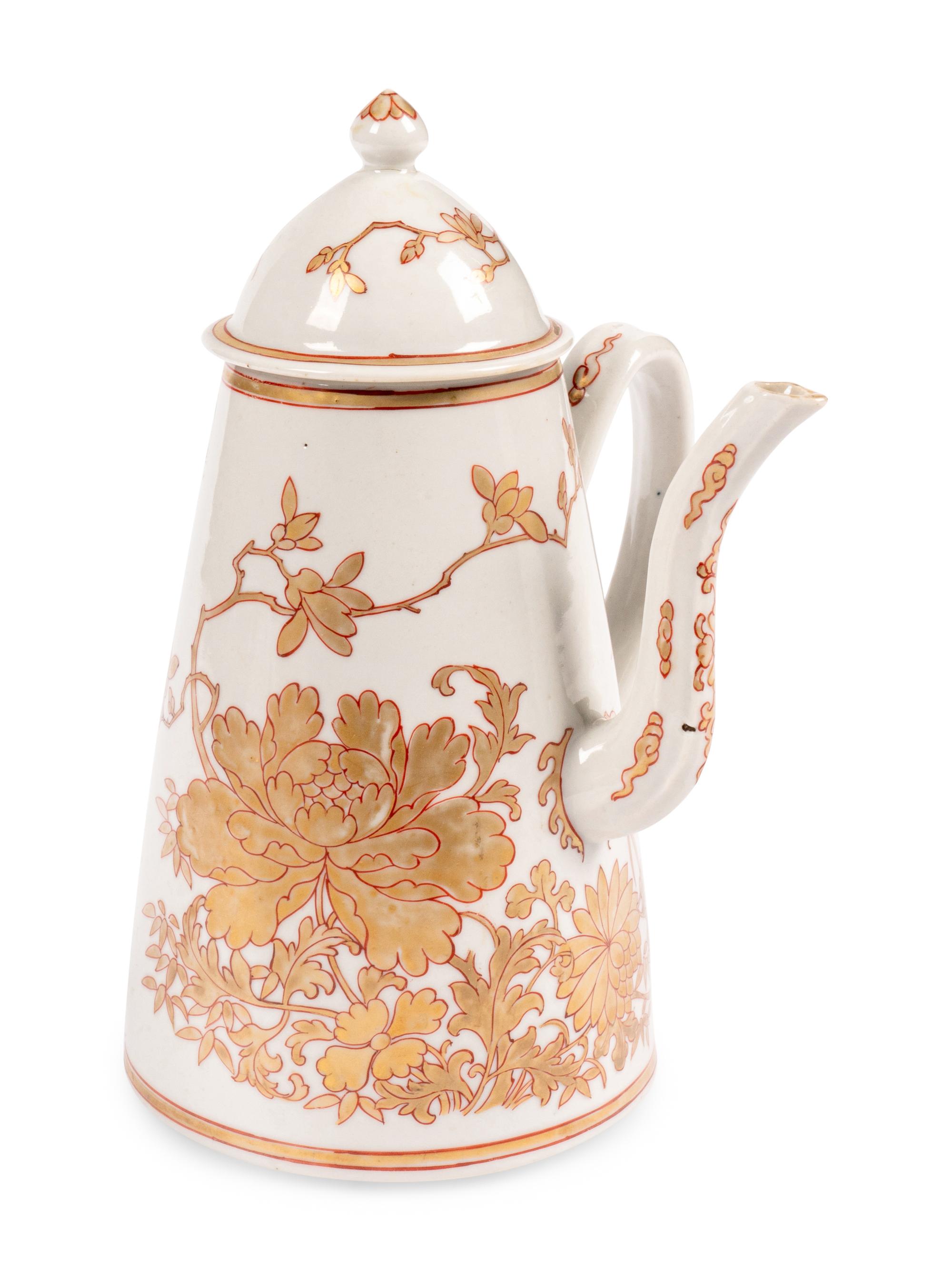 Four Chinese Export Porcelain Teapots and Creamers