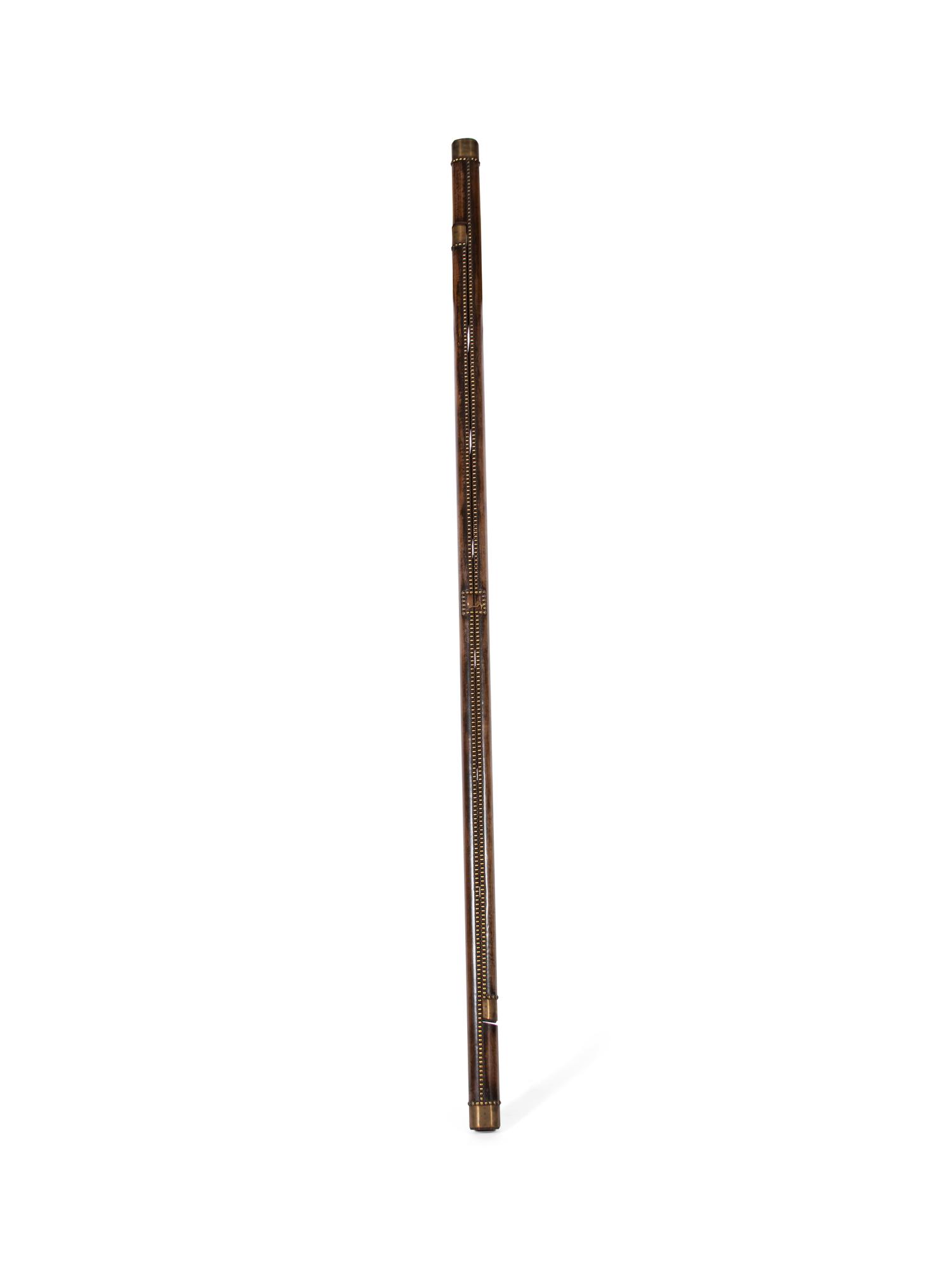 An English Brass Mounted Folding Library Ladder — 20TH CENTURY