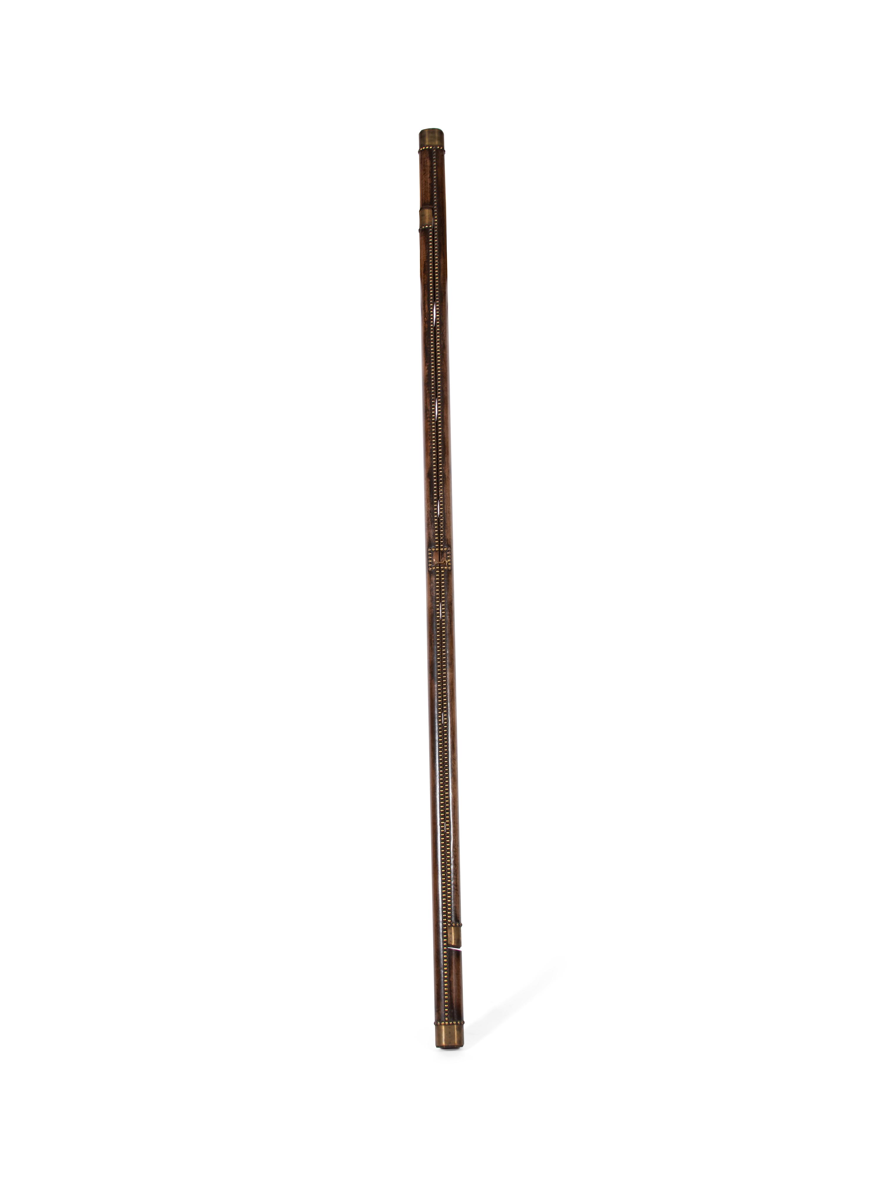 An English Brass Mounted Folding Library Ladder — 20TH CENTURY