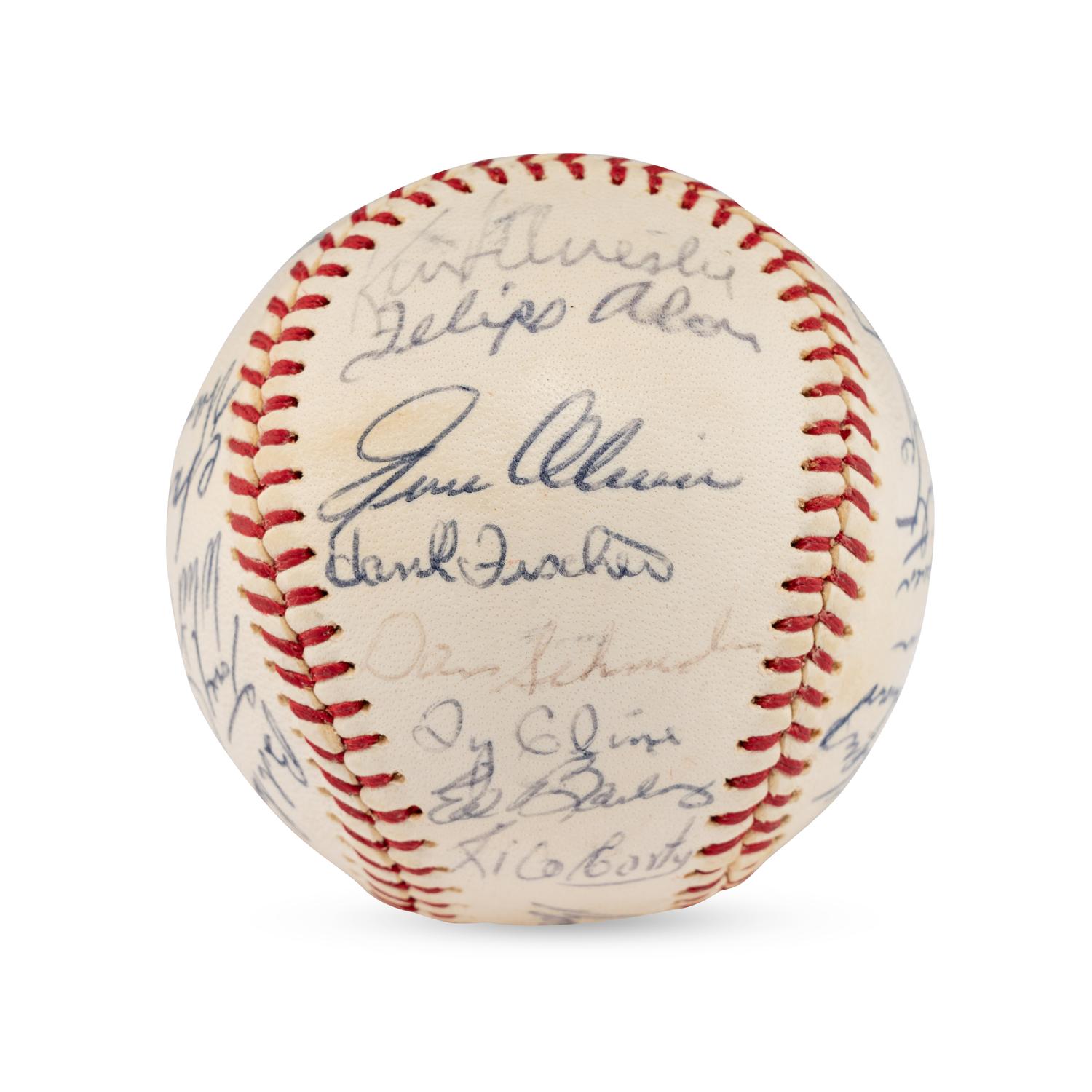 A 1964 Milwaukee Brewers Team Signed Autograph Baseball