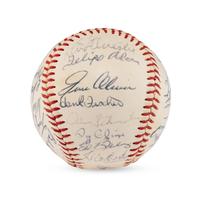A 1964 Milwaukee Brewers Team Signed Autograph Baseball