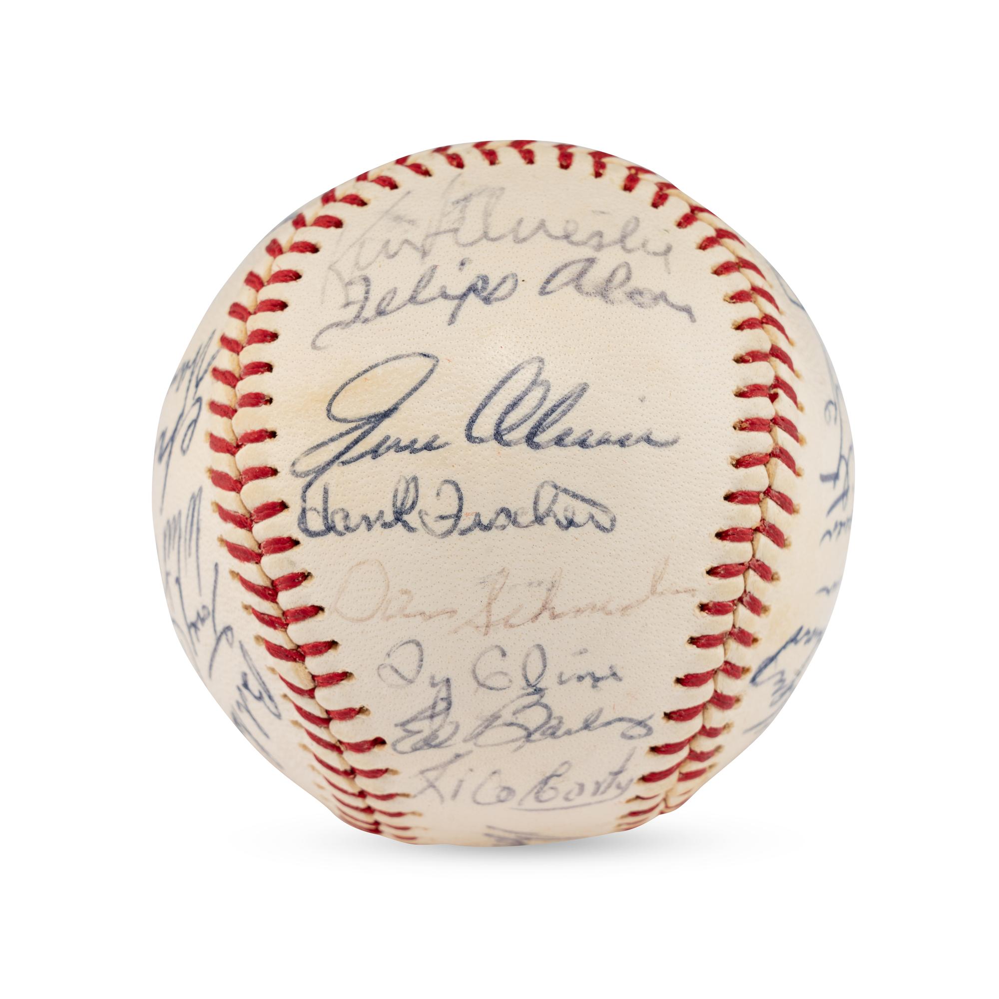A 1964 Milwaukee Brewers Team Signed Autograph Baseball