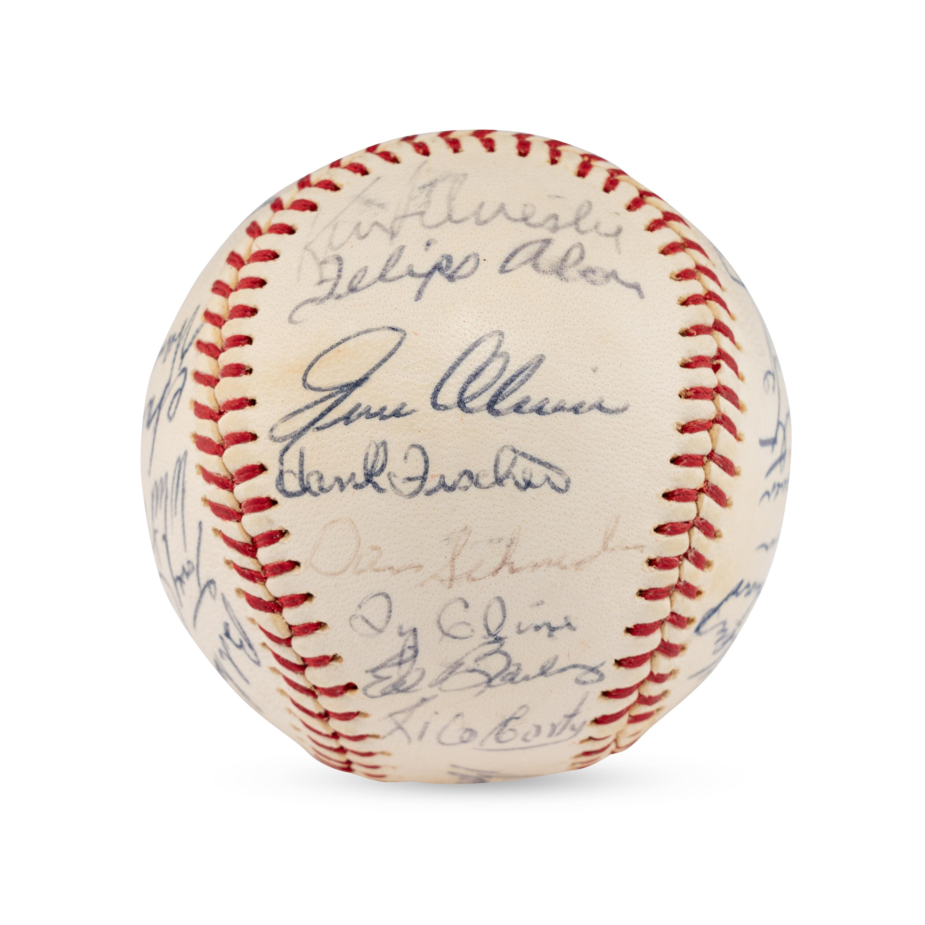 A 1964 Milwaukee Brewers Team Signed Autograph Baseball